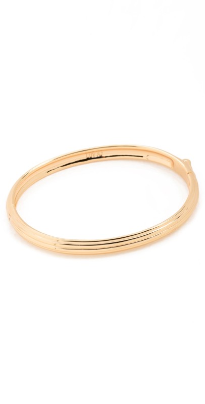 Luv Aj Remy Hinge Bracelet Gold
