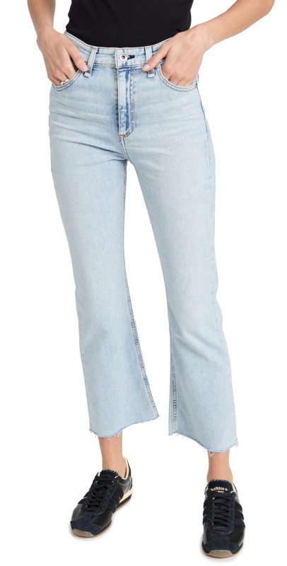 rag & bone Nina High-Rise Ankle Flare Jeans Jade1