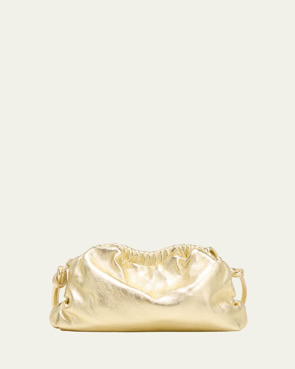 Cloud Mini Metallic Leather Clutch Bag