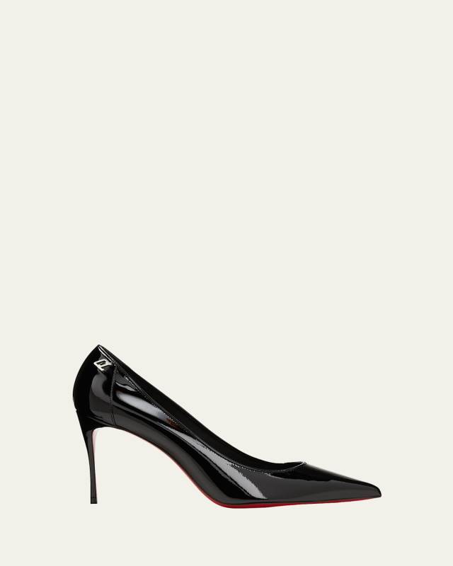 Sporty Kate 85mm Patent Soft Lining Red Sole Pumps