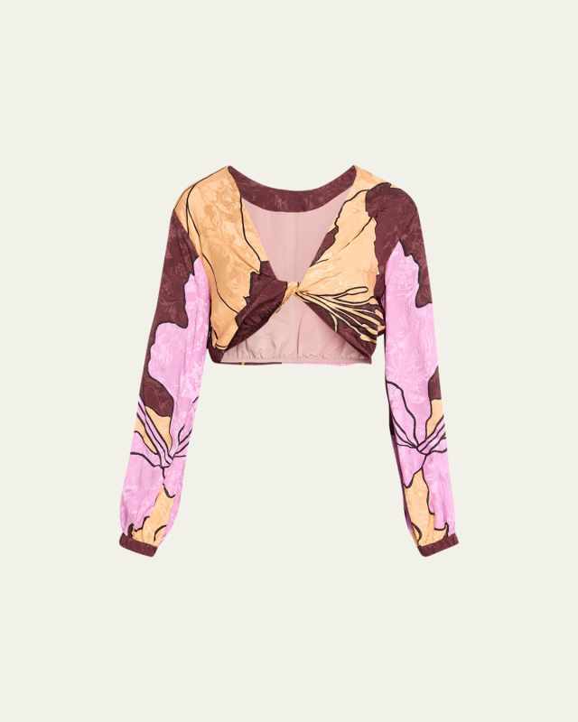 Bemused Printed Crop Top