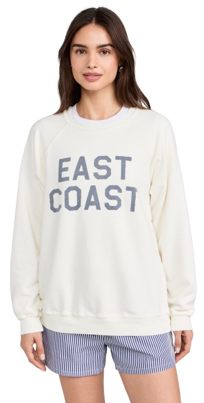 Original Retro Brand East Coast Sweatshirt Antique White