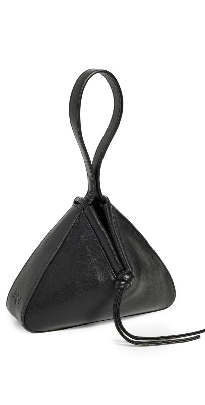 Reformation Mini Chiara Convertible Bag Black Leather