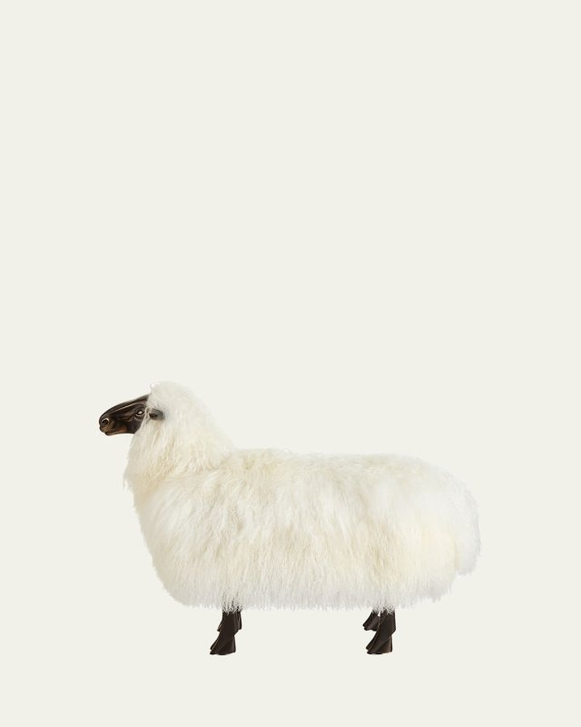 Magali Sheepskin Bench