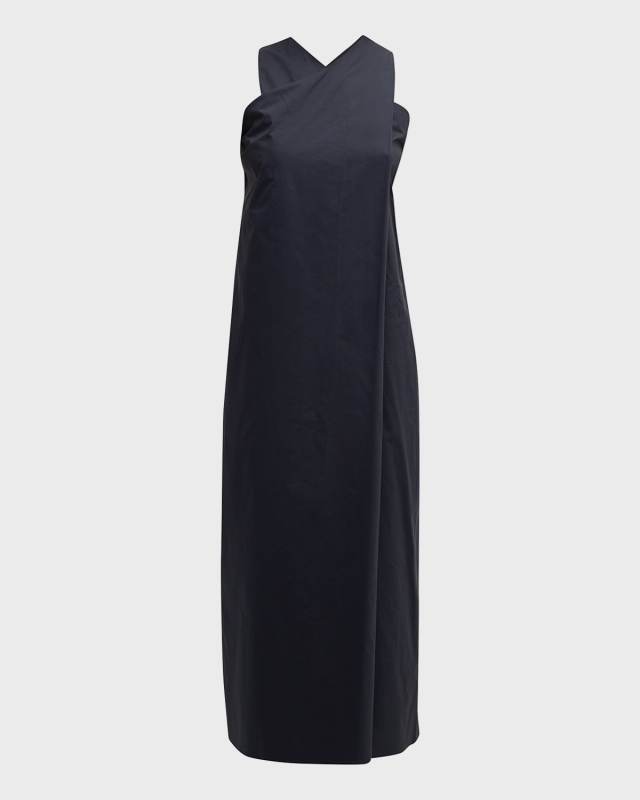India Sleeveless Cotton Poplin Midi Dress