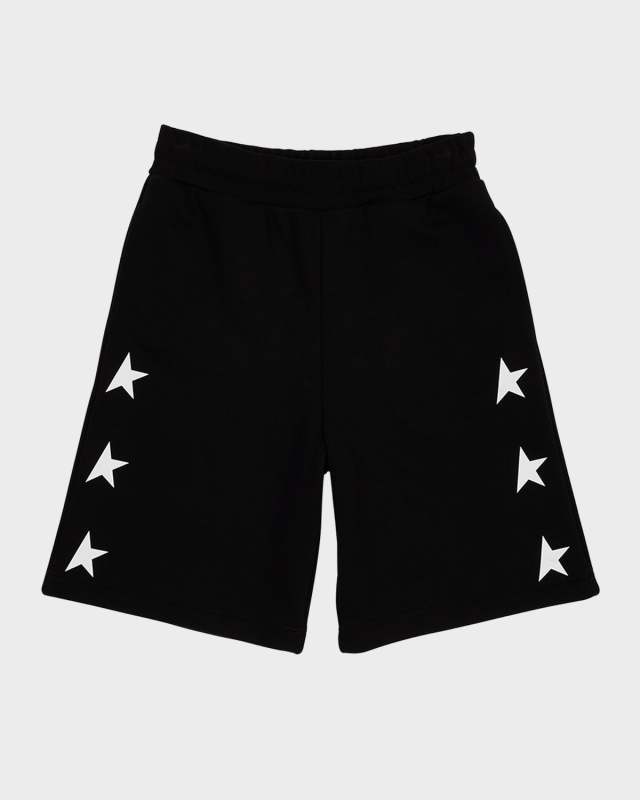 Boy's Star-Printed Wide Leg Shorts, Size 4-10