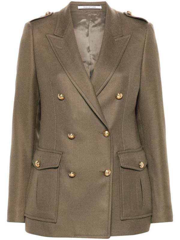 Heather double-breasted blazer