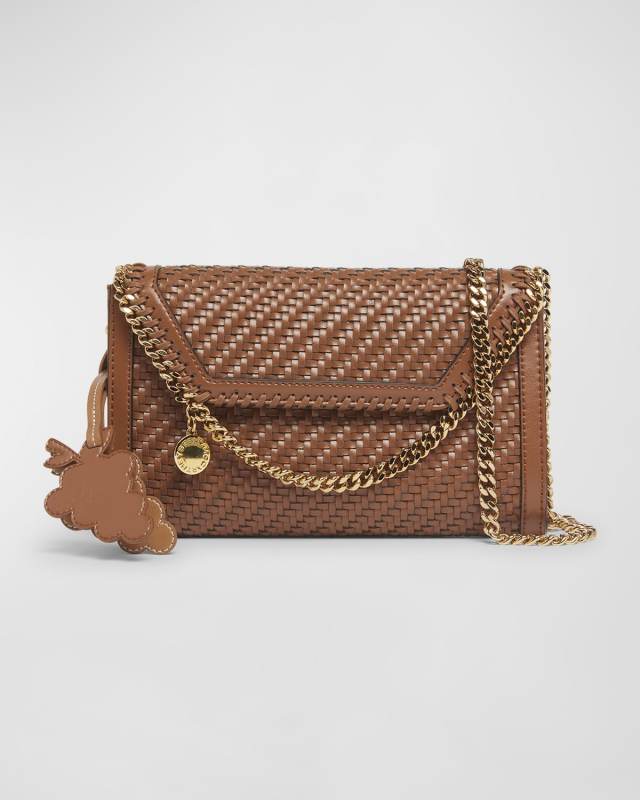 Falabella Mini Eco Woven Crossbody Bag