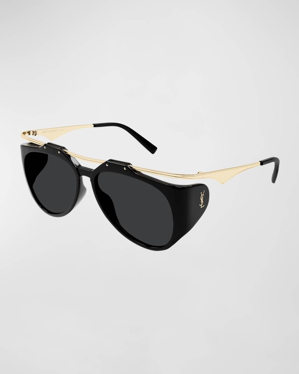Amelia Plastic & Metal Aviator Sunglasses