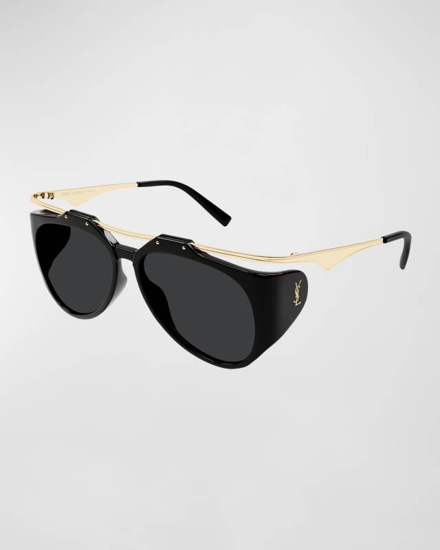 Amelia Plastic & Metal Aviator Sunglasses