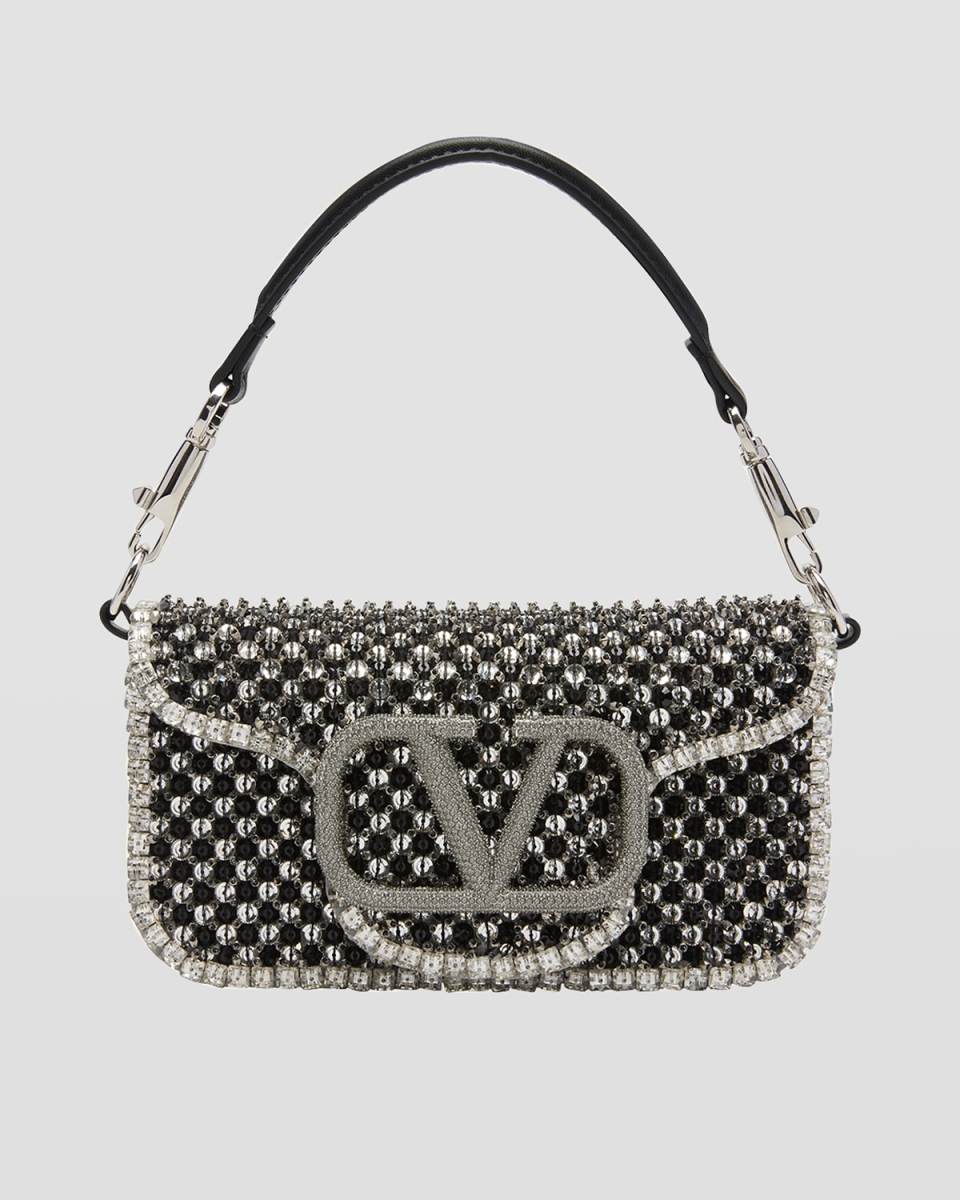 Loco Small Polka Dot Embellished Shoulder Bag