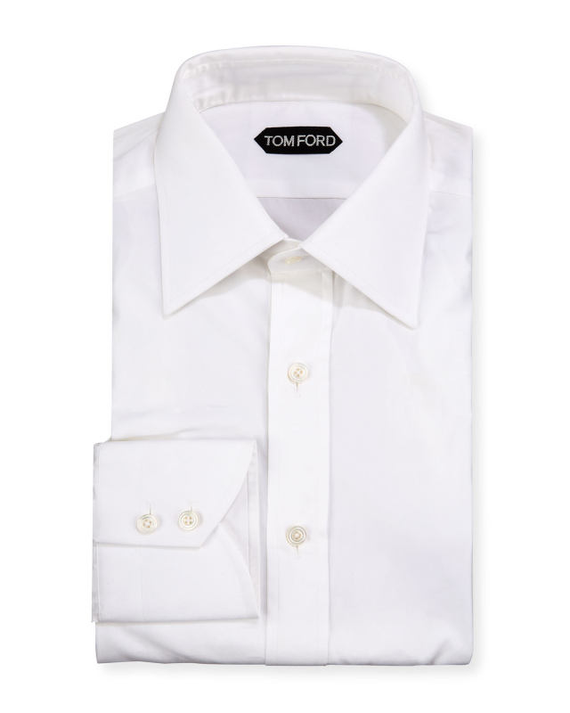 Men's Basic Silk Dress Shirt