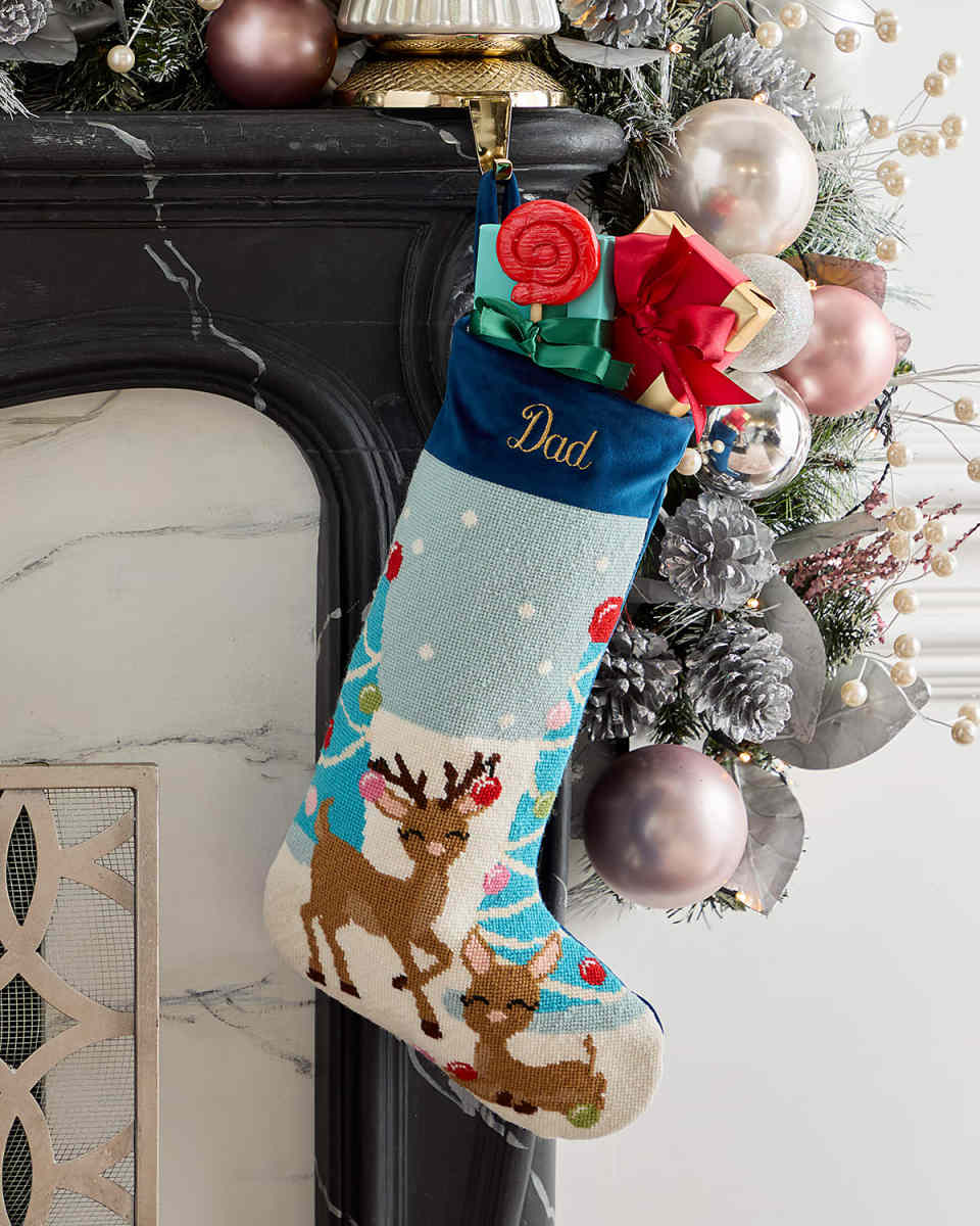 "The Reid Reindeer" Christmas Stocking, Personalized