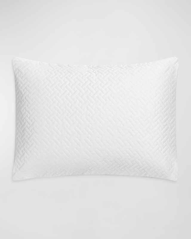 Basketweave Quilted Boudoir Sham