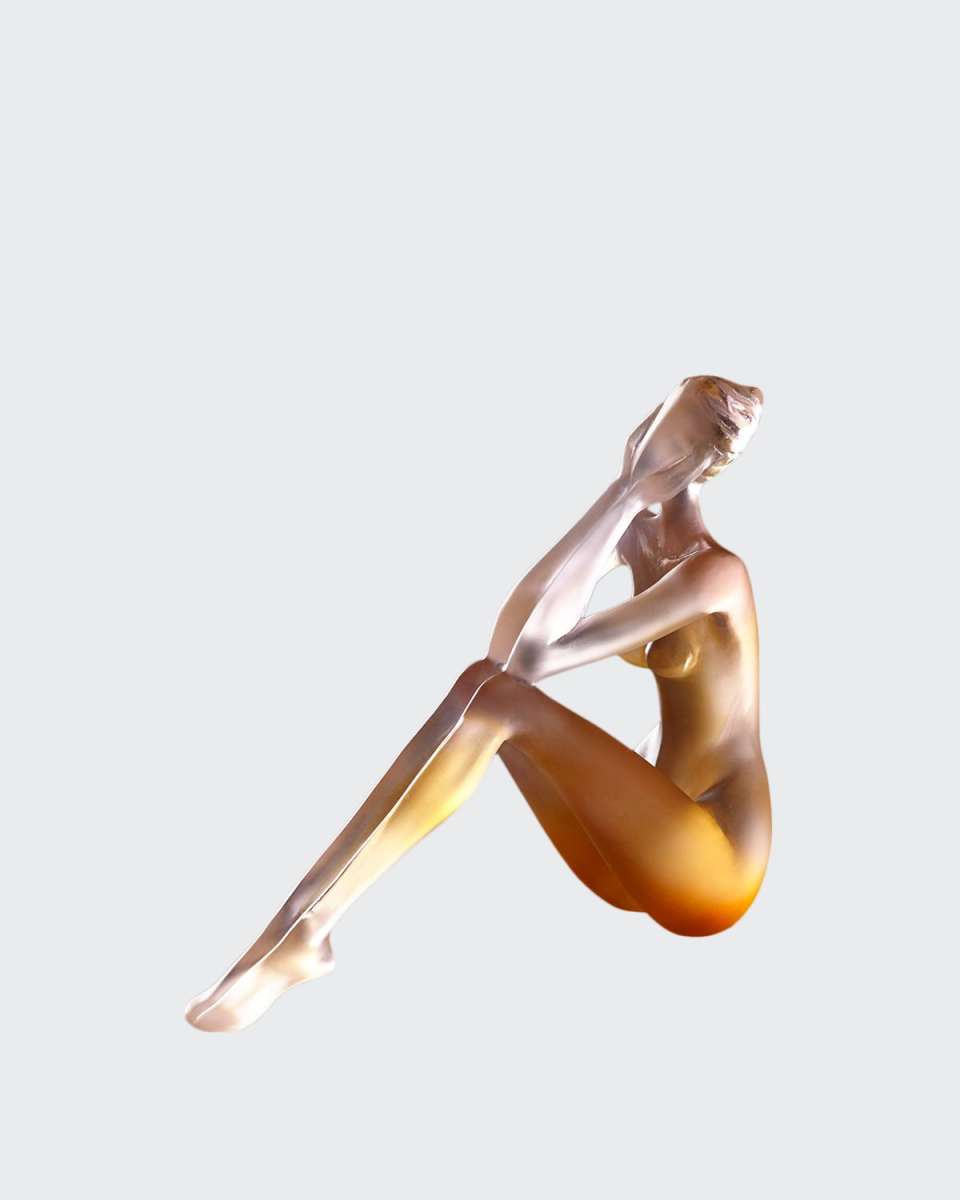 Amber Pink Songe Statue