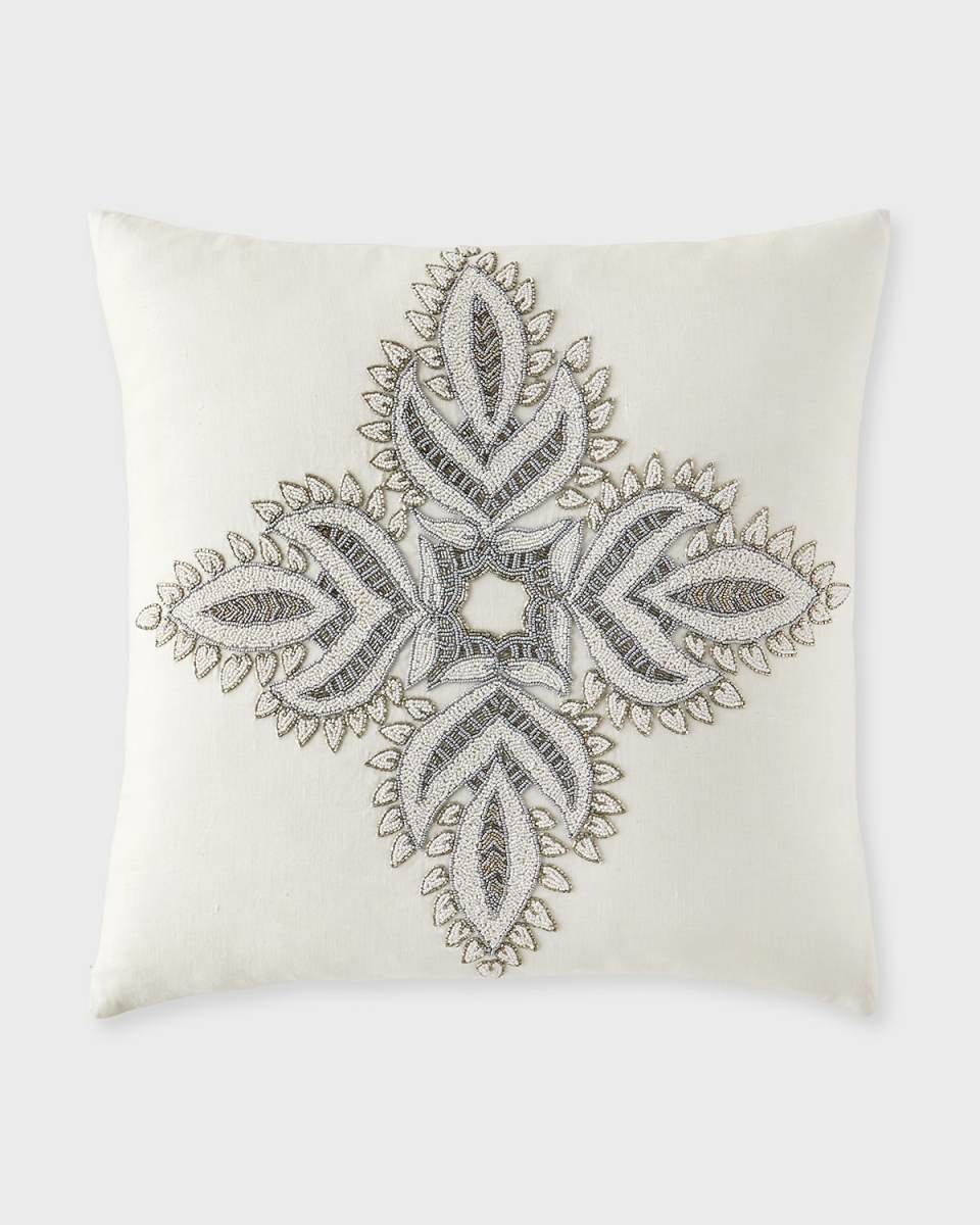 Beaded Verdin Pillow,