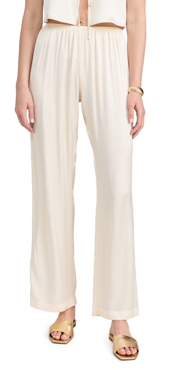 DONNI. The Silky Simple Pants Creme