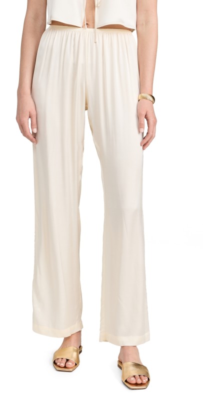 DONNI. The Silky Simple Pants Creme