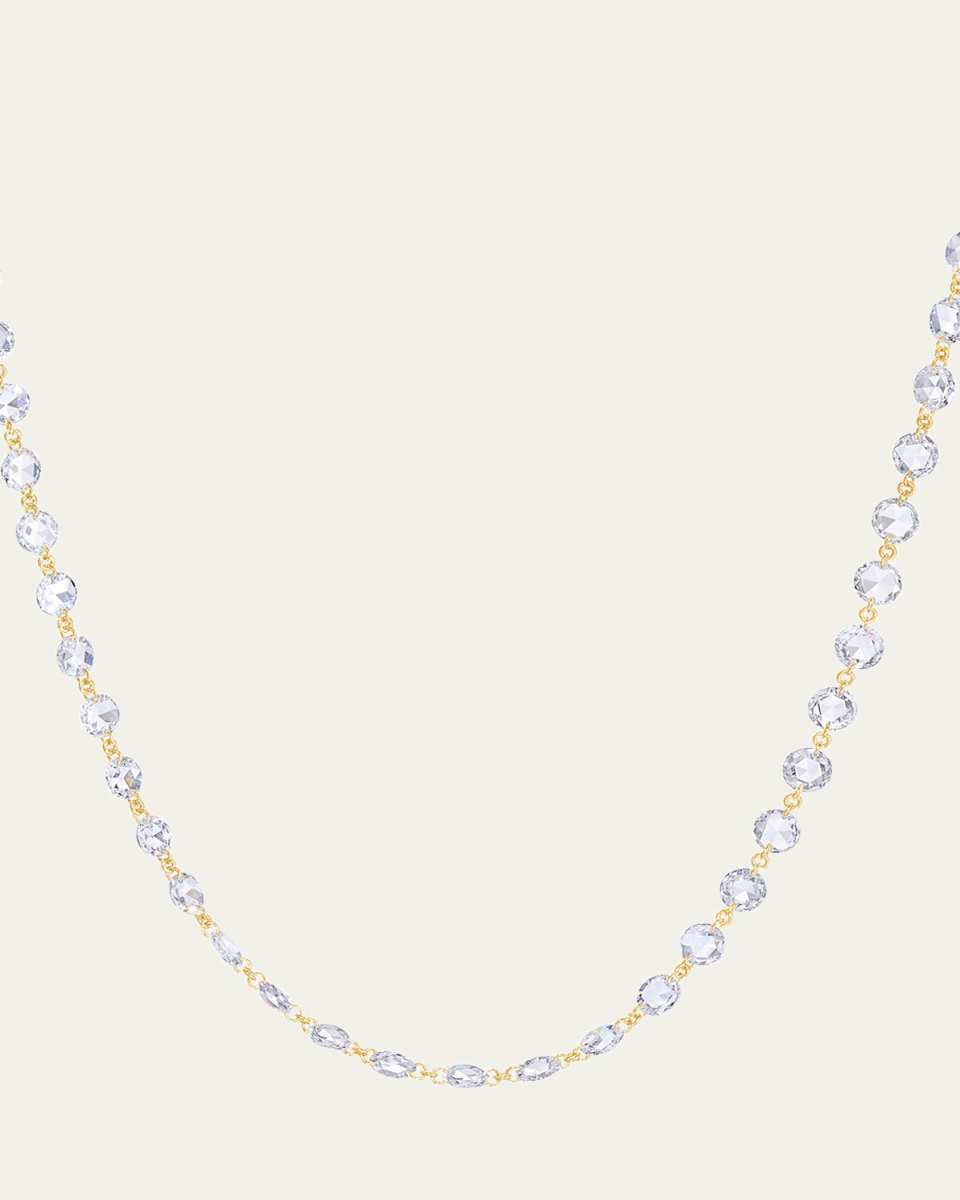 18k Gold Diamond Chain Necklace