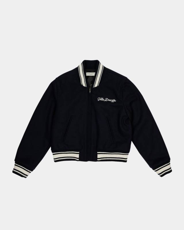 Girl's Golden Dreamers Embroidered Bomber Jacket, Size 4-