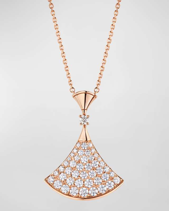 Divas' Dream Diamond Pendant Necklace in 18k Rose Gold
