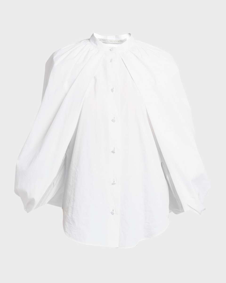 Balloon Button Front Shirt
