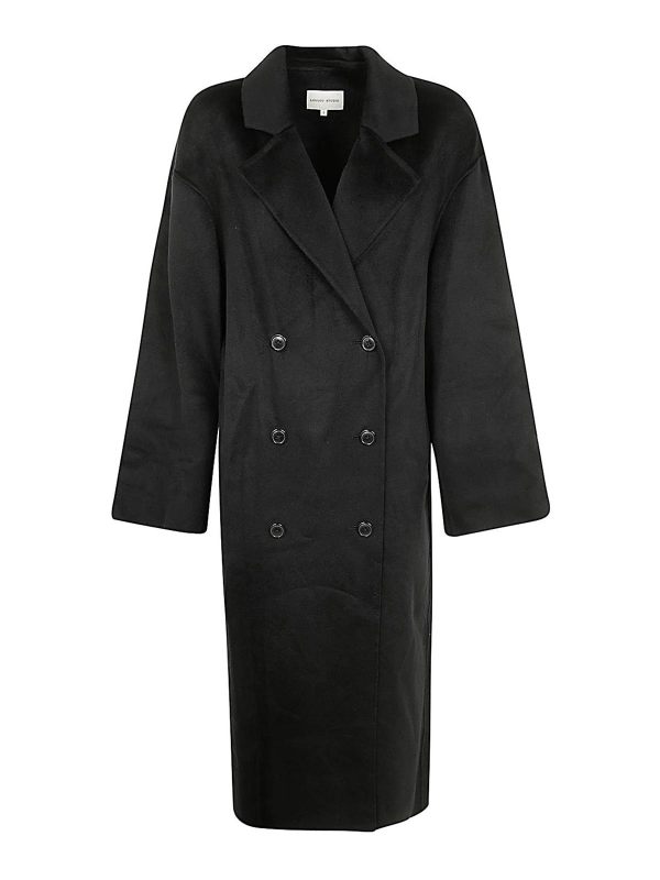 Loulou Studio Manteau Court - Noir