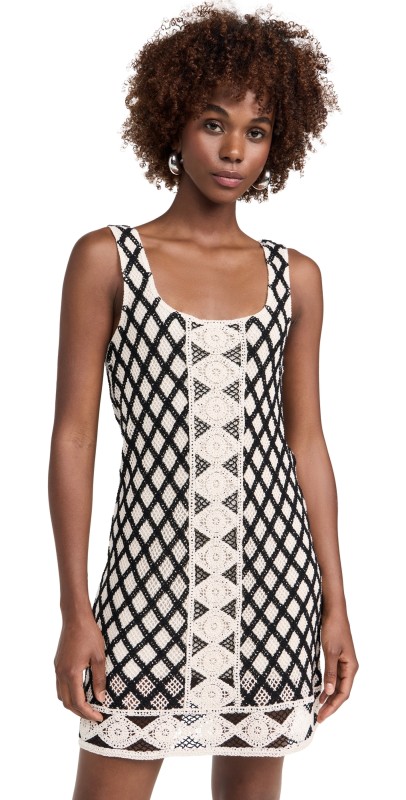 Z Supply Playa Crochet Dress Black