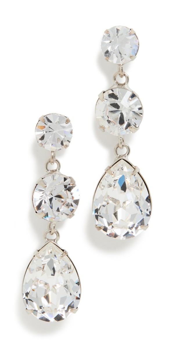 Jennifer Behr Aileen Earrings Crystal