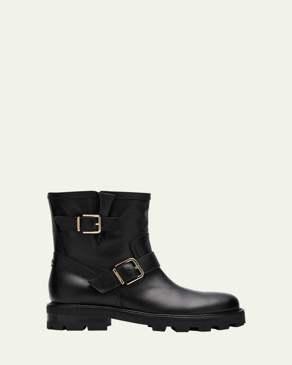 Youth II Leather Short Biker Boots