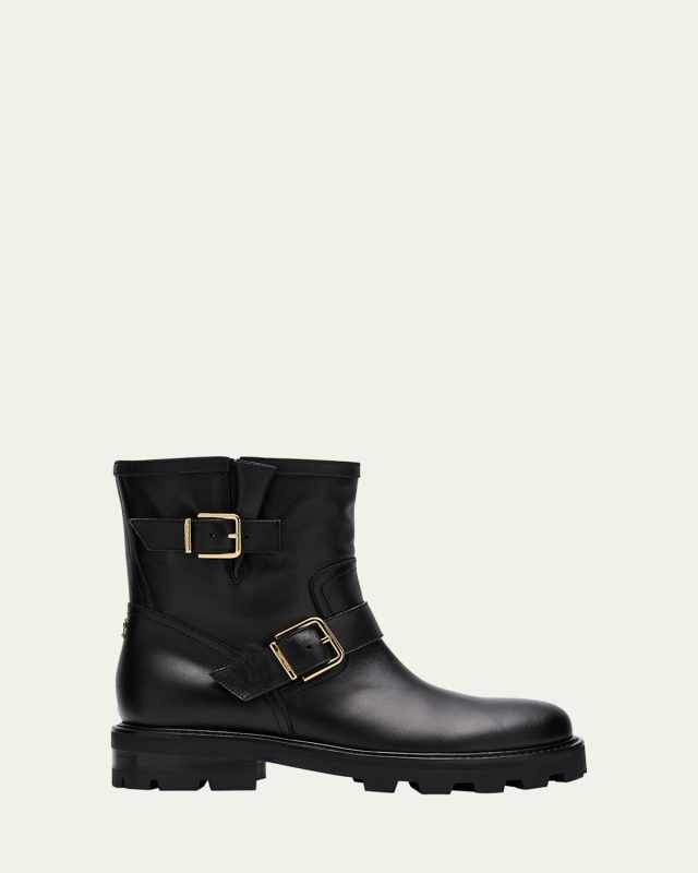 Youth II Leather Short Biker Boots