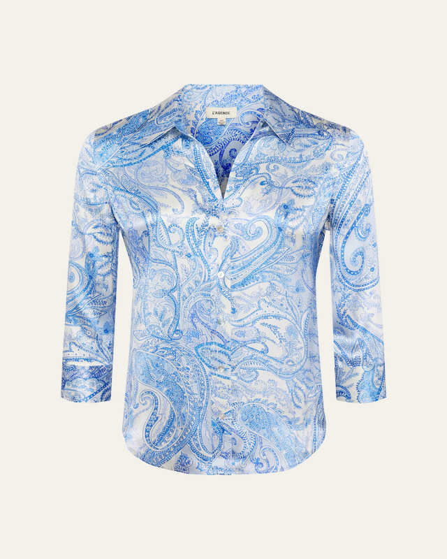 Dani Paisley Silk Blouse
