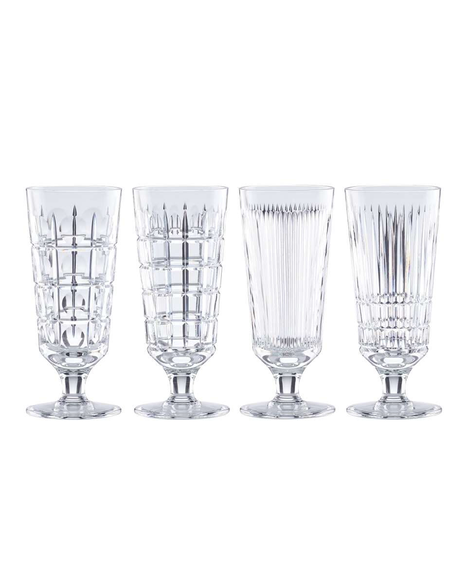 New Vintage 4-Piece Iced Beverage Glass Set