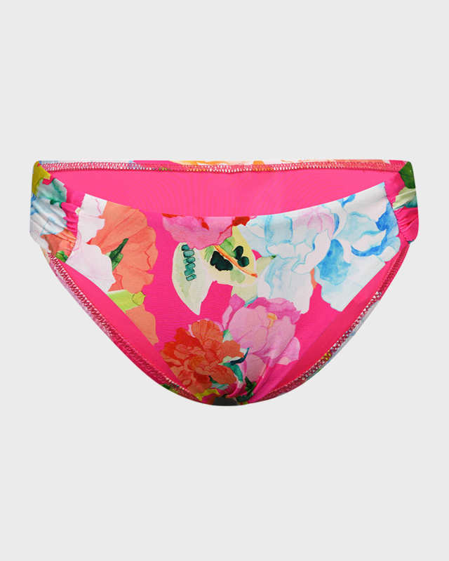 Expressive Garden Shirred Bikini Bottoms