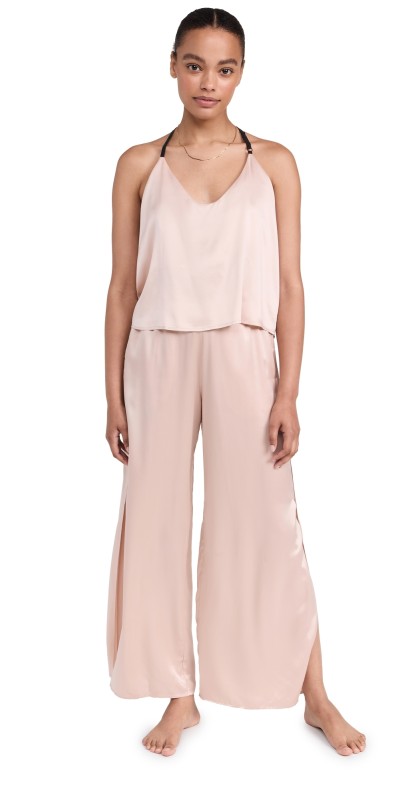 Lunya Washable Silk Cami Pants Set Delicate Pink