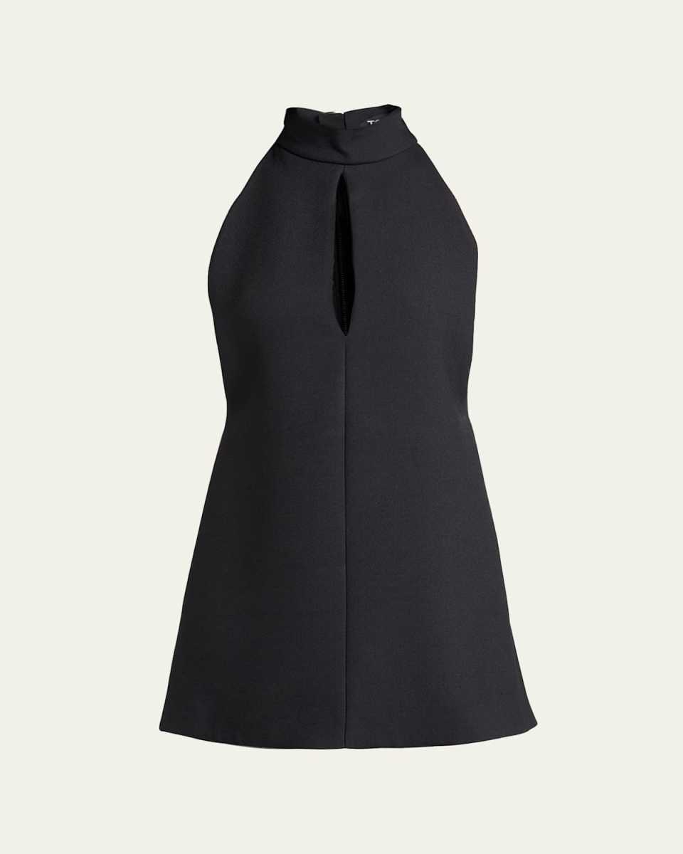 Halterneck Keyhole Mini Dress