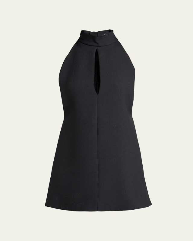 Halterneck Keyhole Mini Dress