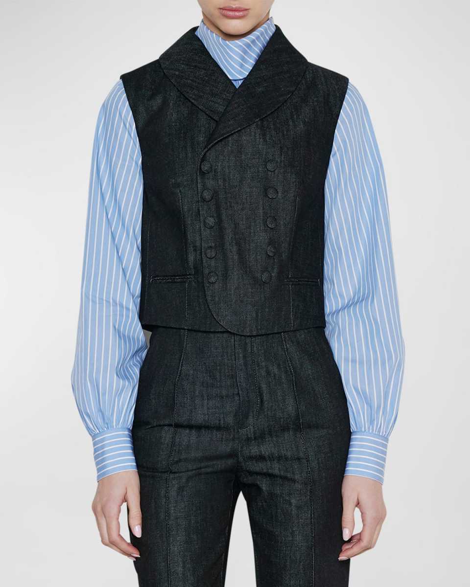 Tailored Denim Vest