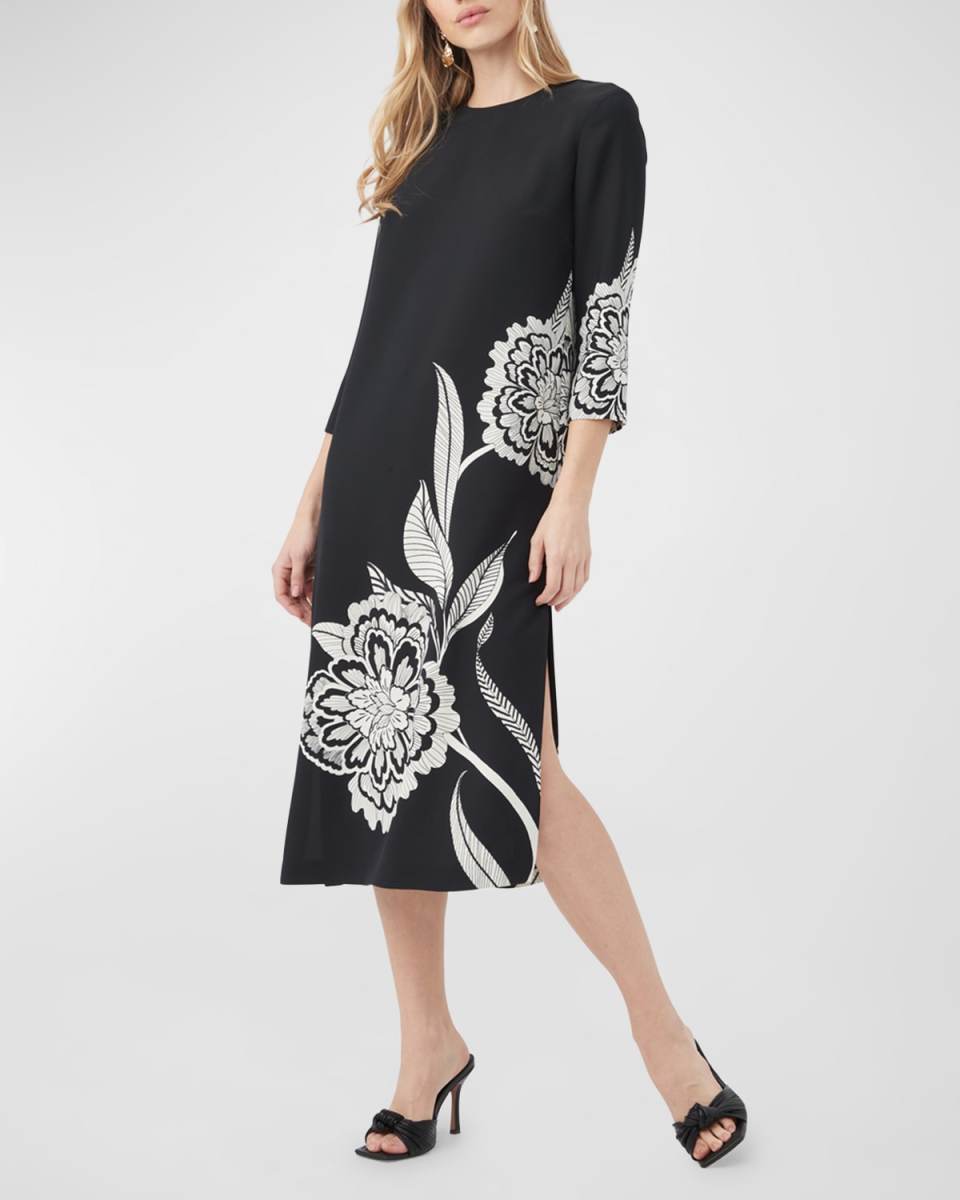 Cointreau 2 Floral-Print Midi Dress