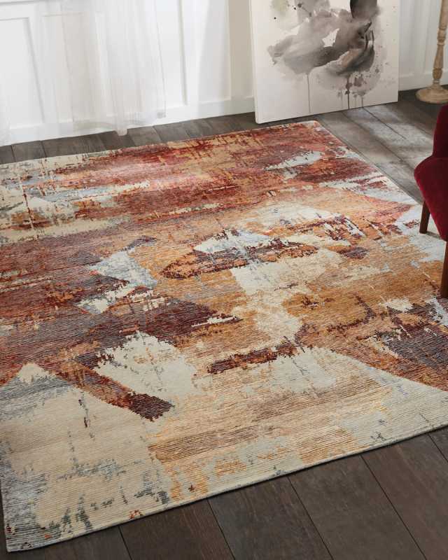 Birdsong Hand-Knotted Rug, 6' x 9'