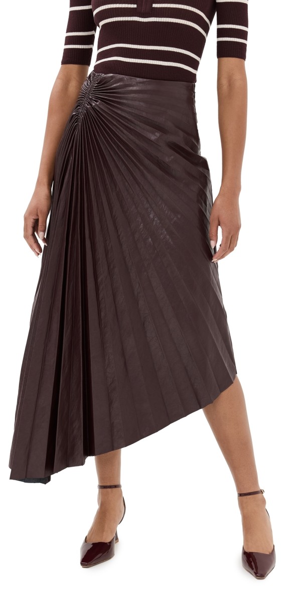 A. L.C. Tracy Skirt Cordovan