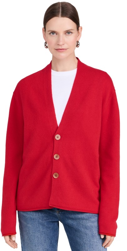 Guest in Residence Everywear Cardigan True Red