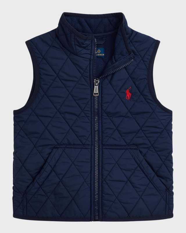 Boy's Henson Quilted Vest, Size 2-7