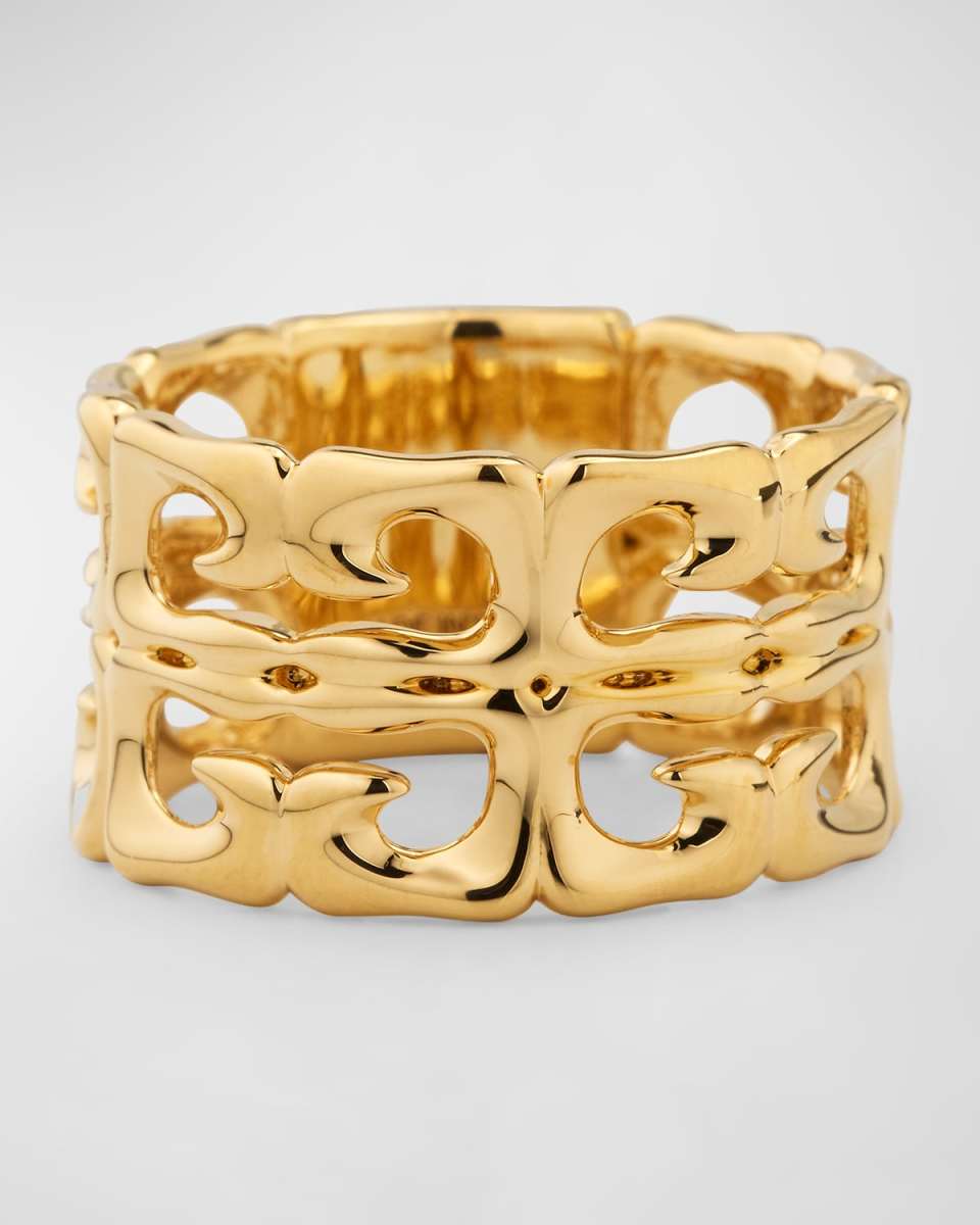 4G Liquid Golden Statement Ring