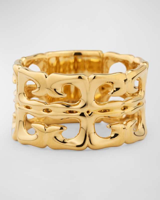 4G Liquid Golden Statement Ring