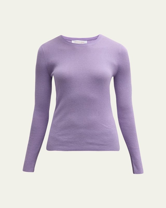 Hutton Ribbed Cashmere Pullov