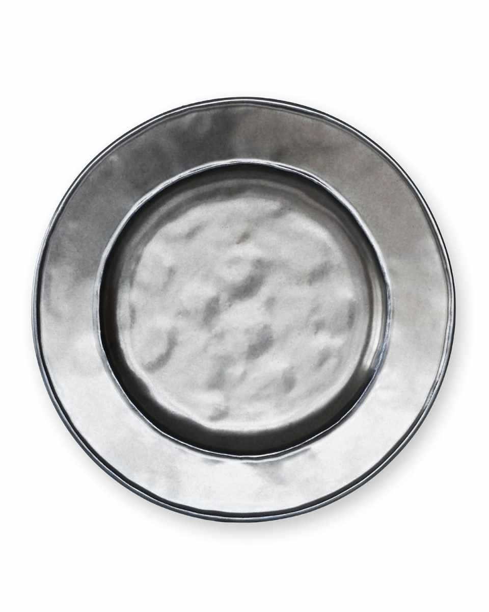 Pewter Stoneware Side/Cocktail Plate