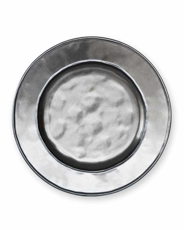 Pewter Stoneware Side/Cocktail Plate