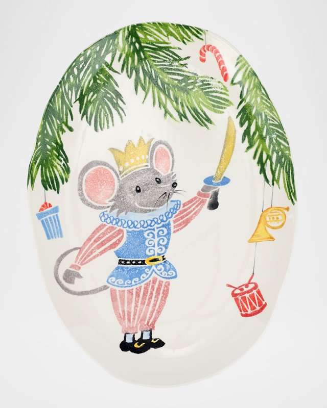 Nutcrackers Mouse King Medium Oval Platter