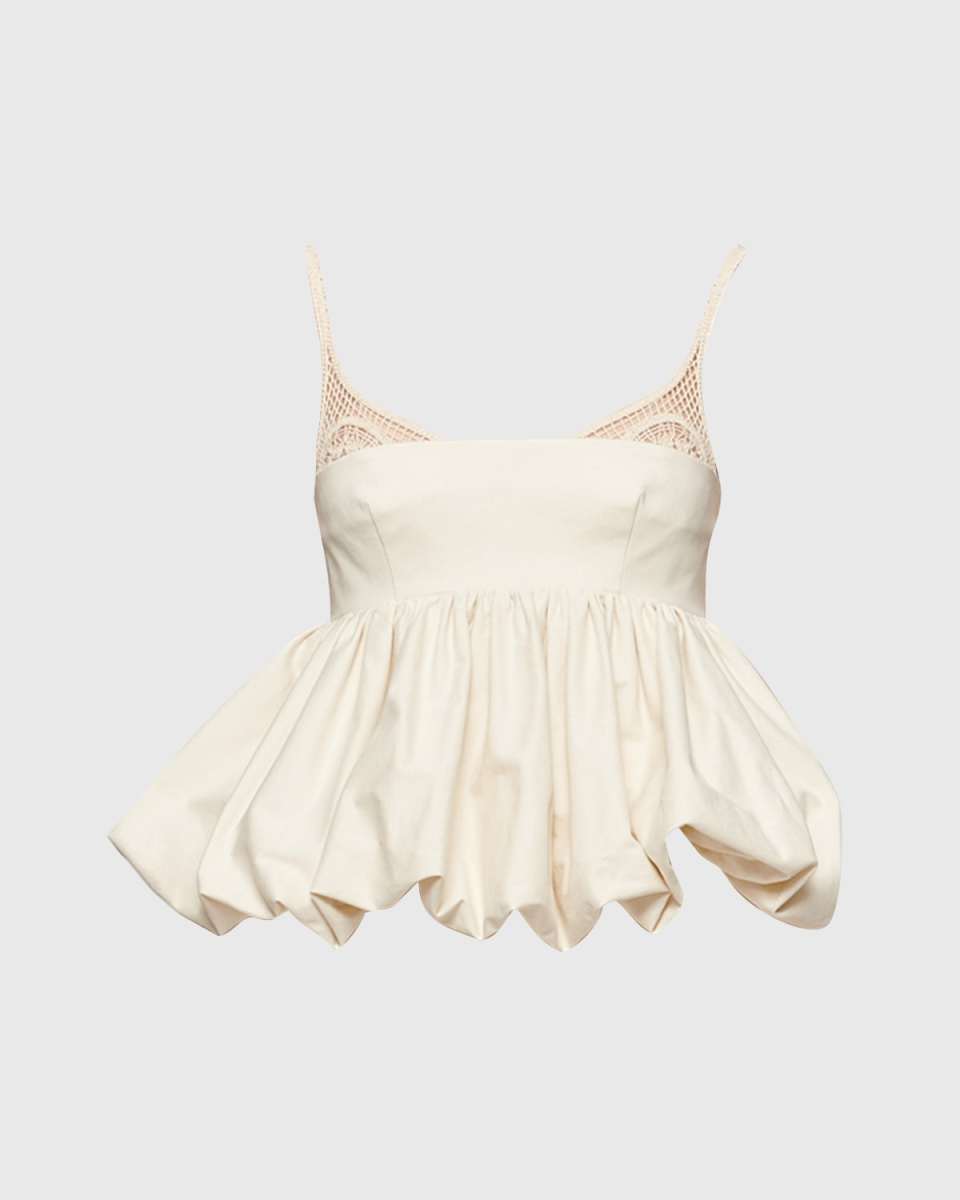 Mimi Lace Peplum Top